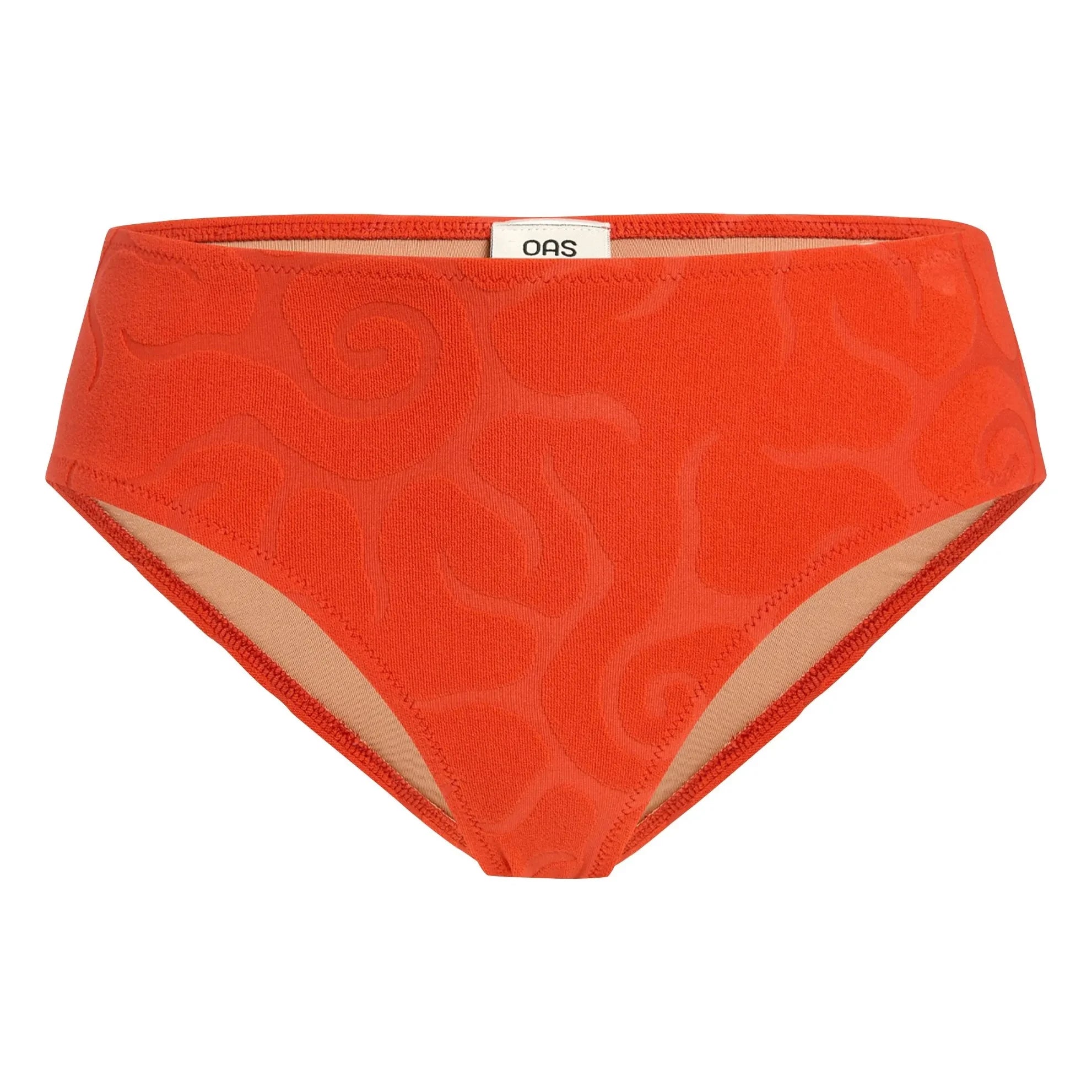 OAS - Sunero Riva Strukturierte Bikinihose | Rot
