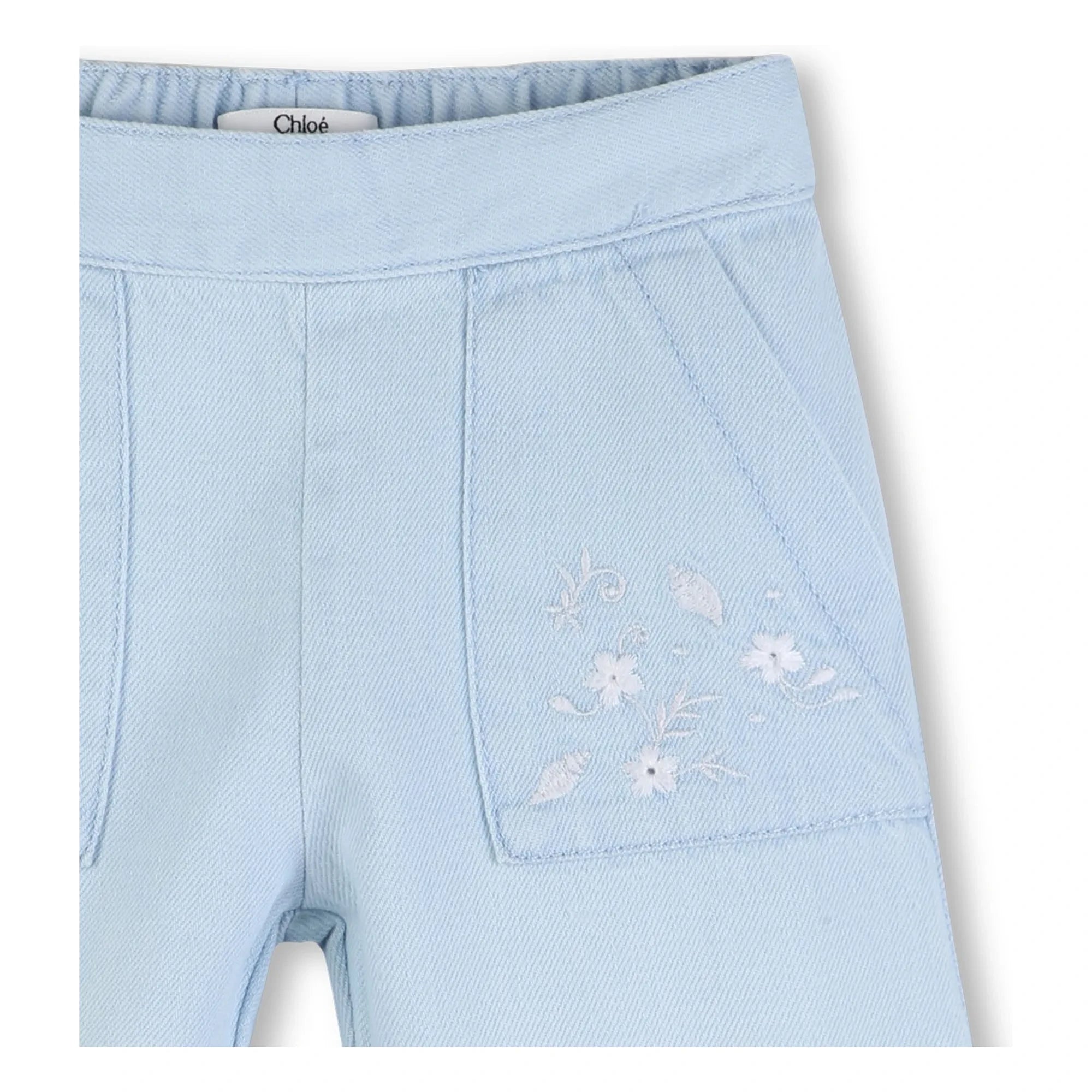 Chloé – Bestickte Jeans | Blau