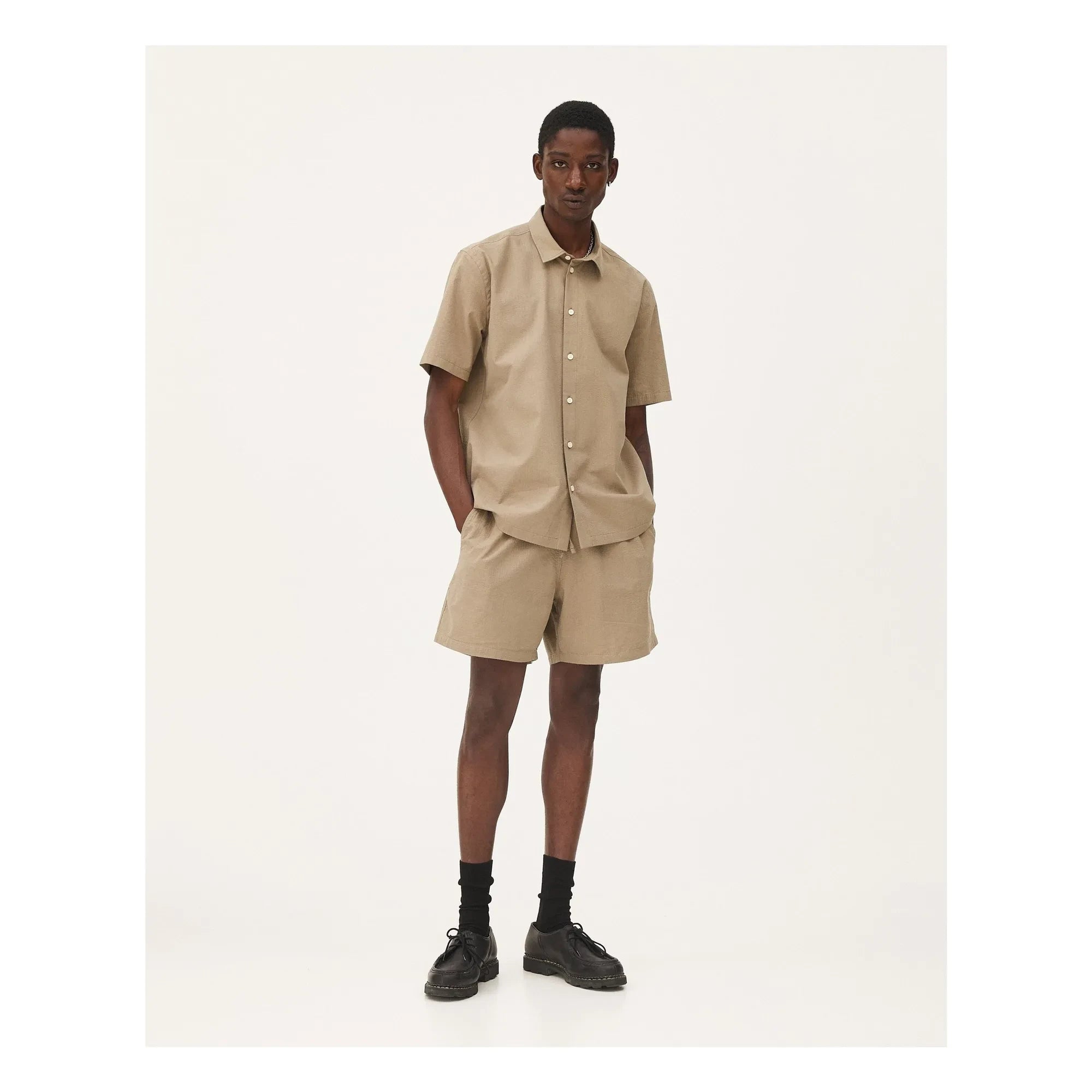 Noyoco - Rio Hemd aus Bio-Baumwolle | Khaki