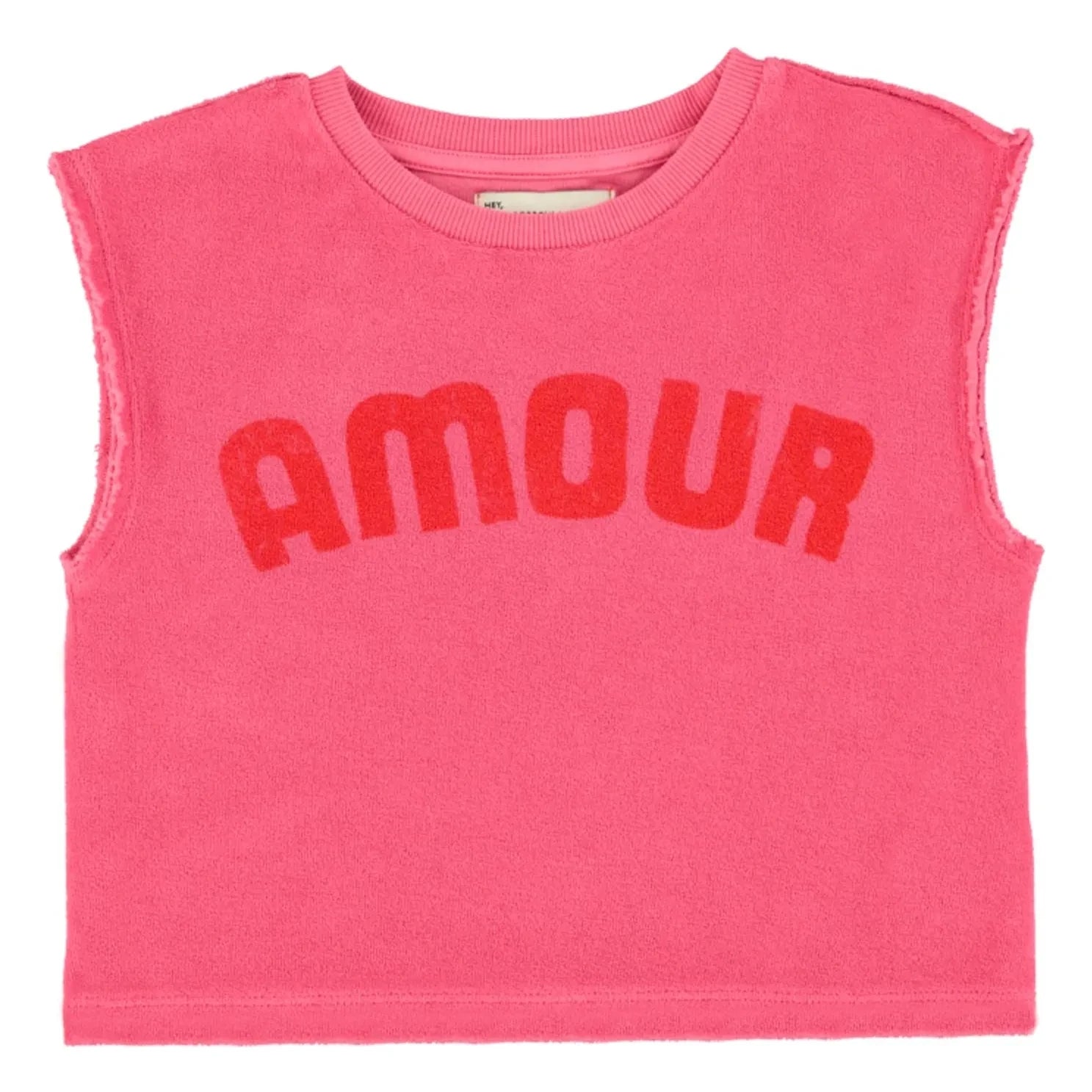 Piupiuchick - Love Bio-Baumwoll-Schwamm-Top | Fuchsia