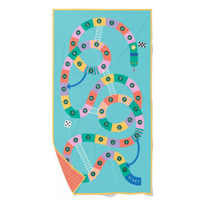 Quut - Echelle et Serpent Mikrofaser-Strandtuch | Blau