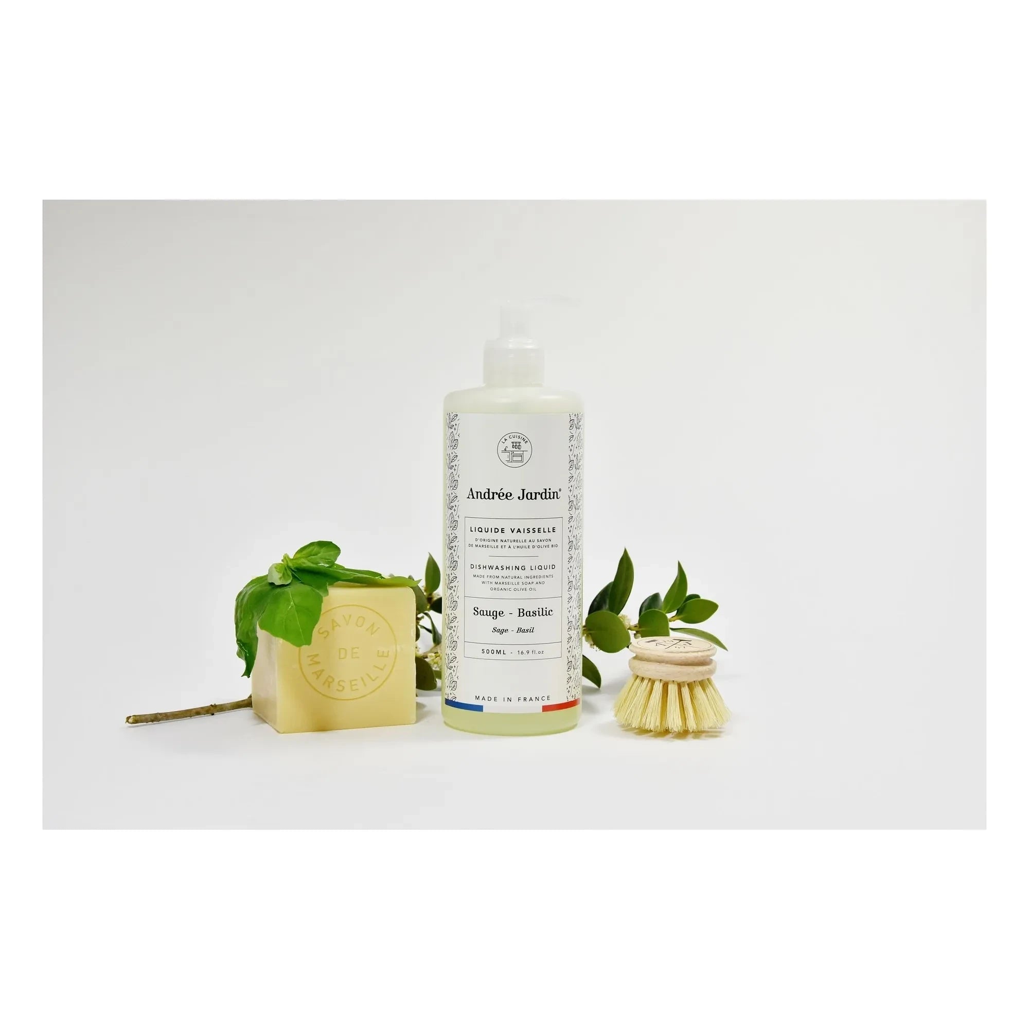 Andrée Jardin - Spülmittel Basilikum & Salbei - 500 ml