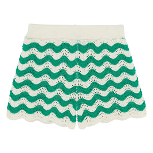 Bonton - Häkelshorts Nine | Smaragdgrün