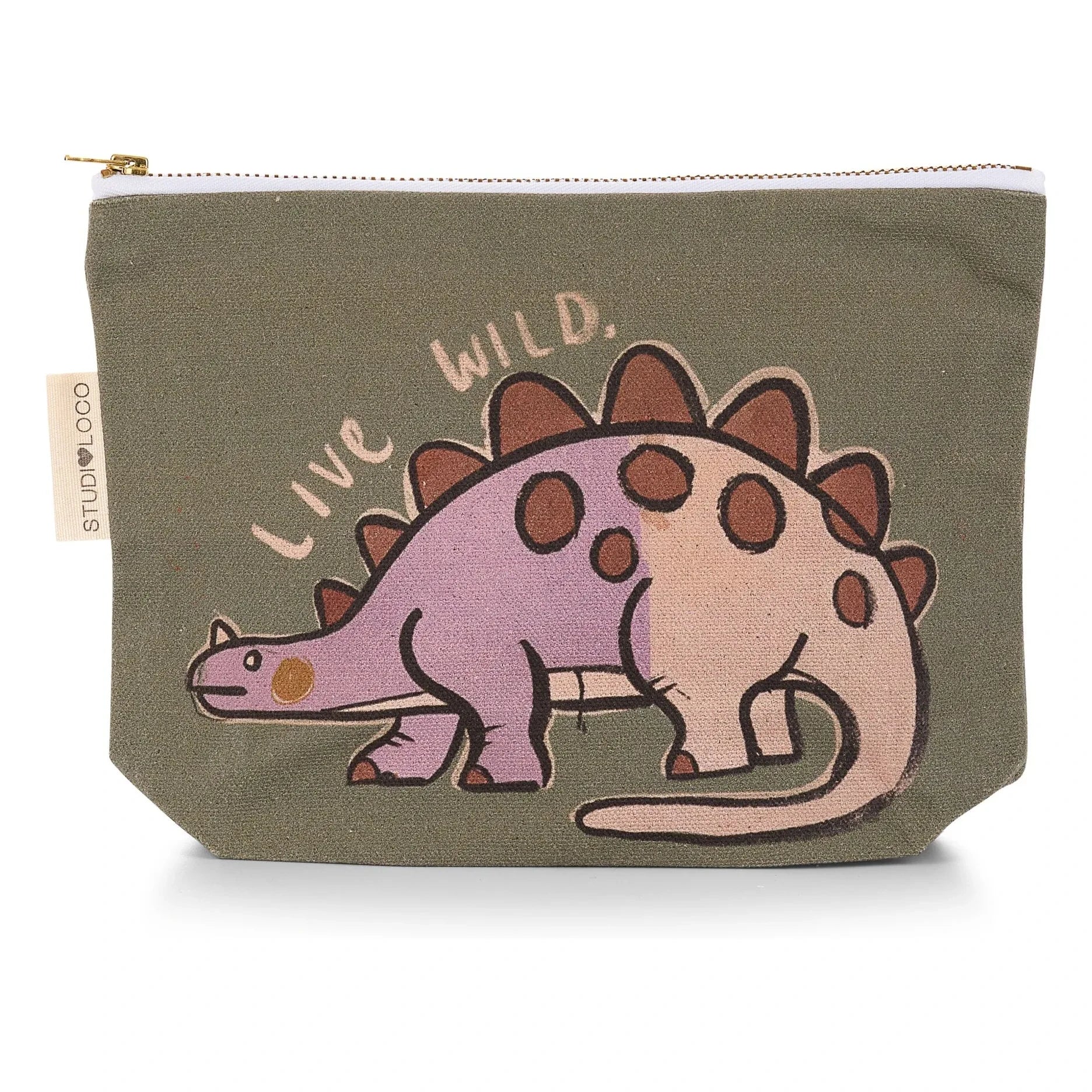 Studio Loco – Dino Clutch-Tasche | Khaki