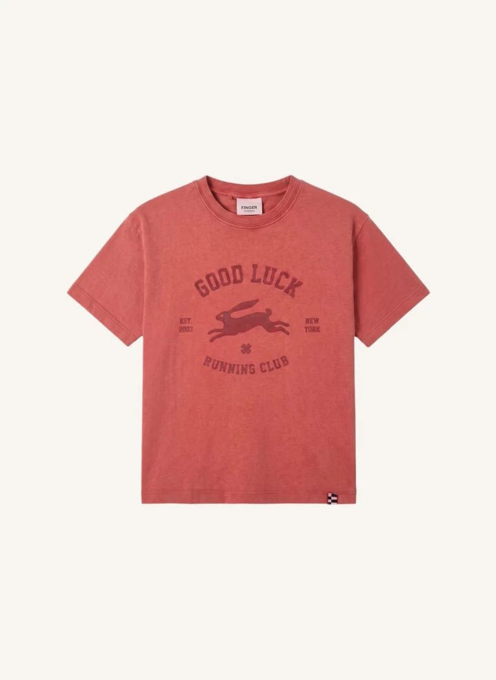 Finger in der Nase - King Good Luck Organische Baumwoll T-Shirt | Dunkelrot