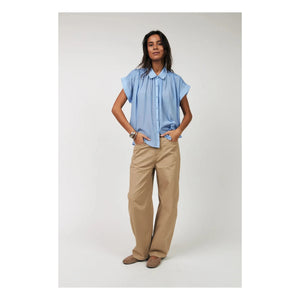 Lollys Laundry - Badal Baumwollbluse | Blau