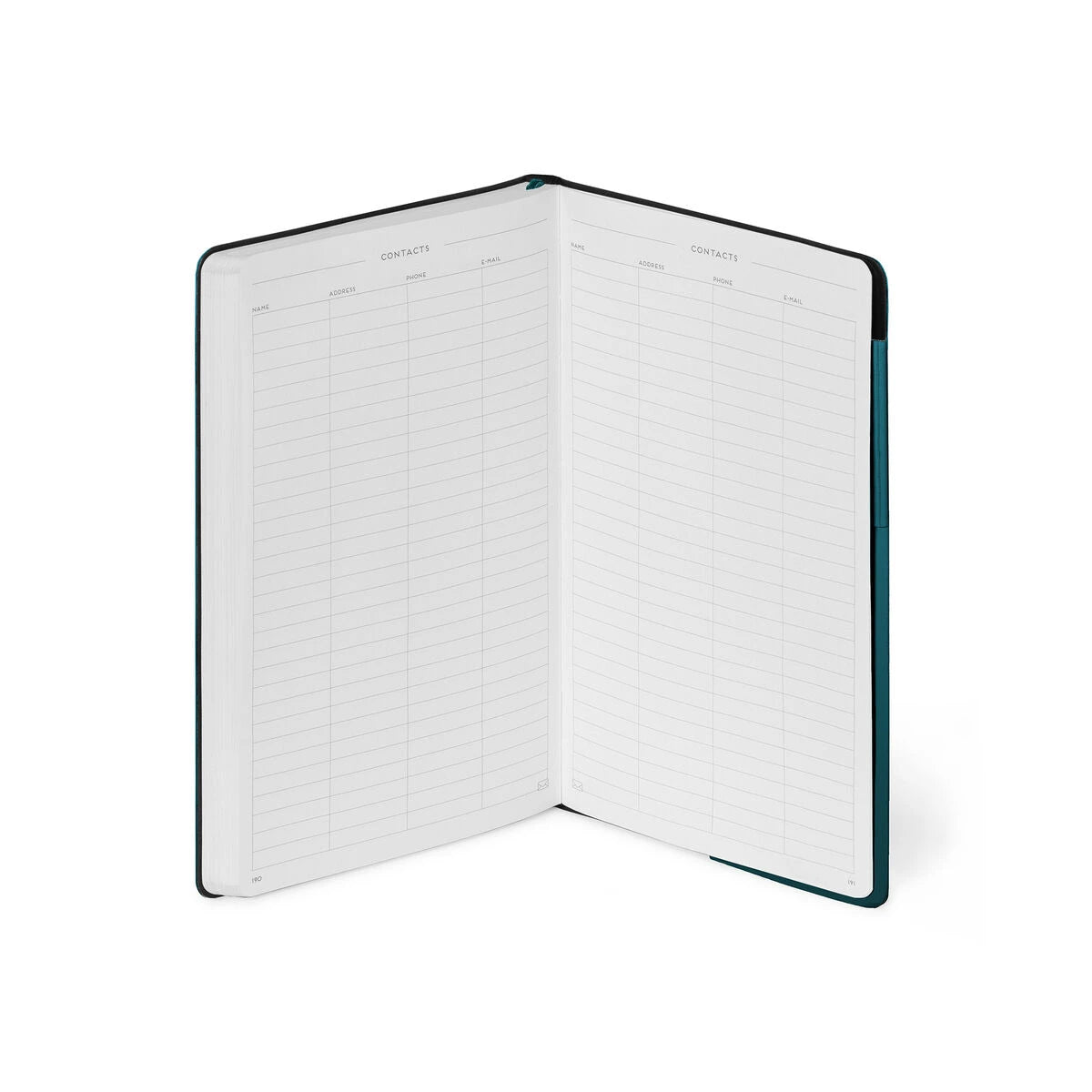 Legami - Gepunktetes Notizbuch mit Monochromem Softcover - Dunkeltürkis - Mein Notizbuch