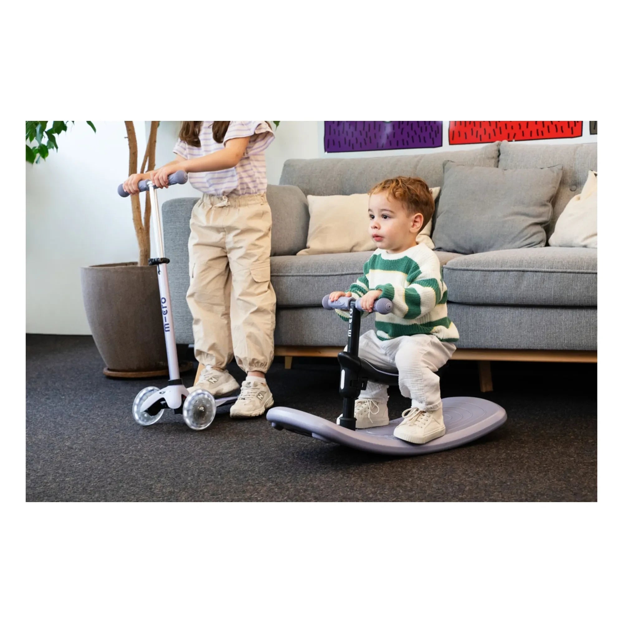 Micro - Rock&Go LED scooter | Lavanta