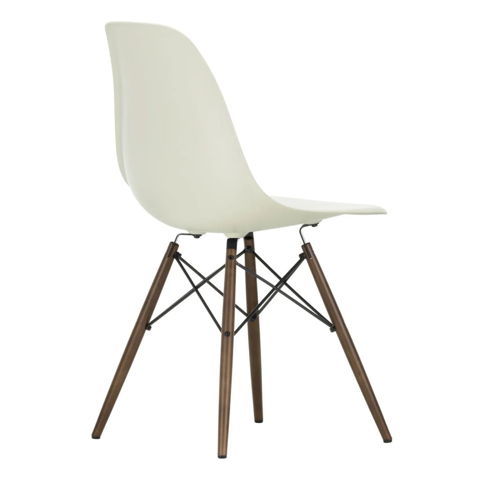 Vitra - DSW Plastikstuhl - Ahornsockel - Charles & Ray Eames | Kieselgrau