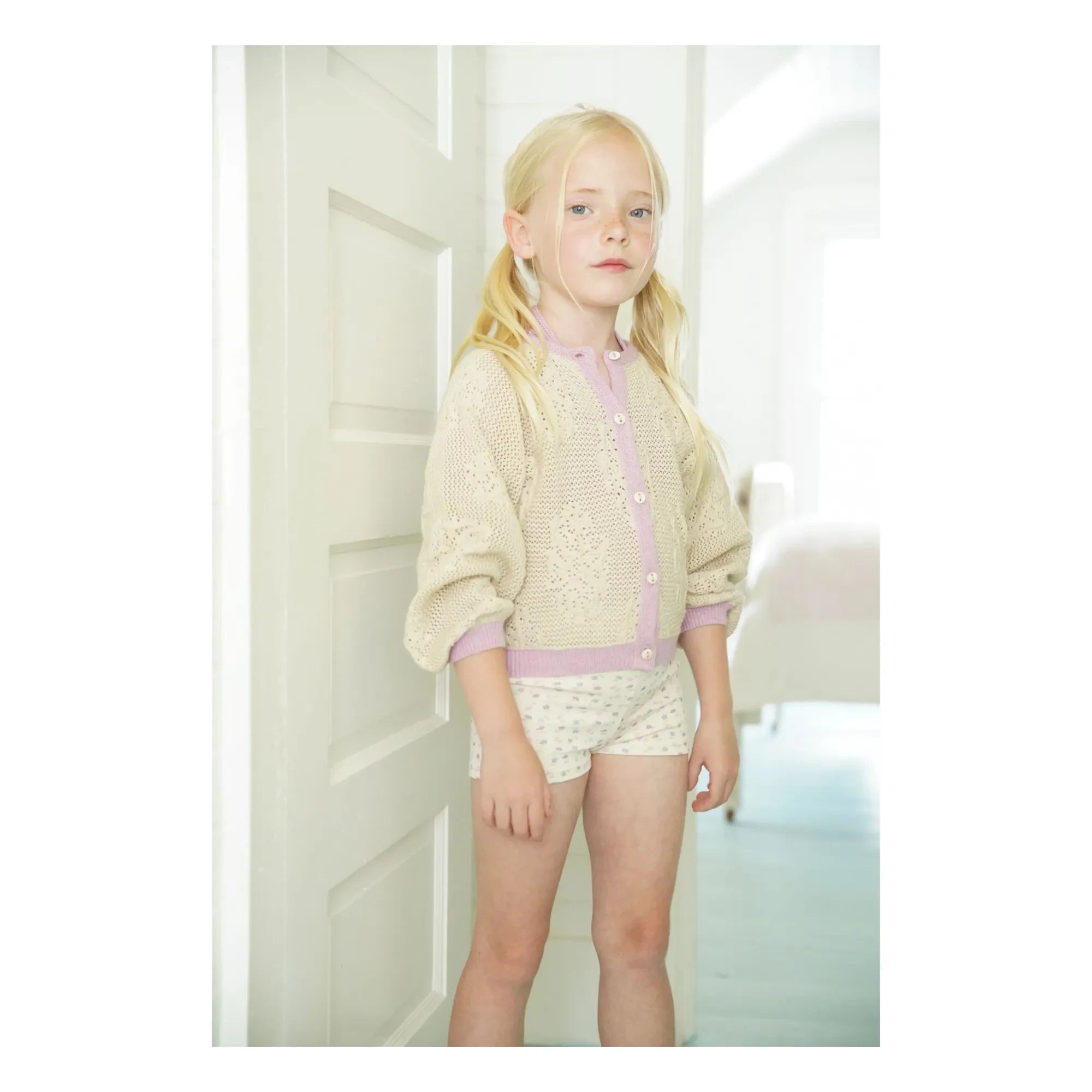 Soor Ploom - Lettie Fleurs Cardigan aus Bio-Baumwolle | Ecru