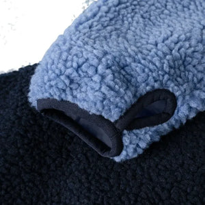 Liewood - Nolan Farbblock Sherpa-Jacke aus recycelten Fasern | Blau
