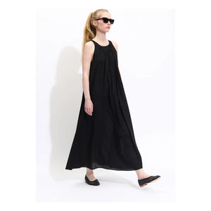 BELLEPIECE - Biaccio Voile-Baumwollkleid | Schwarz