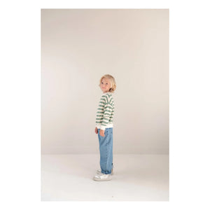 Jenest - Kay Gestreiftes Sweatshirt aus Bio-Baumwolle | Khaki