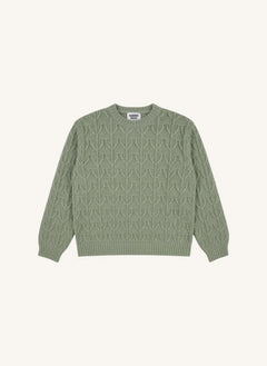 Hundred Pieces - Lacy Merino Wolle Pullover | Wassergrün