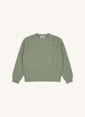 Hundred Pieces - Lacy Merino Wolle Pullover | Wassergrün