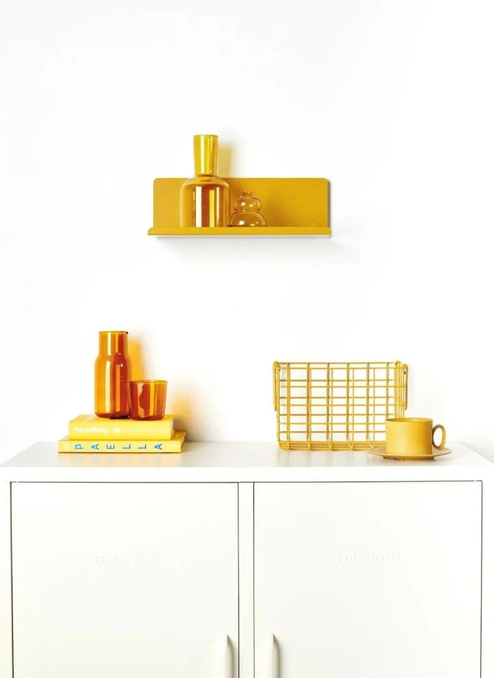Mustard Made - Ledge Metall Wandregal | Blassgelb