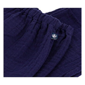 Petit Bateau – Hose aus Bio-Baumwollgaze | Nachtblau