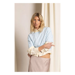 Smallable Woman - Hana T-Shirt aus Bio-Baumwolle | Eisblau