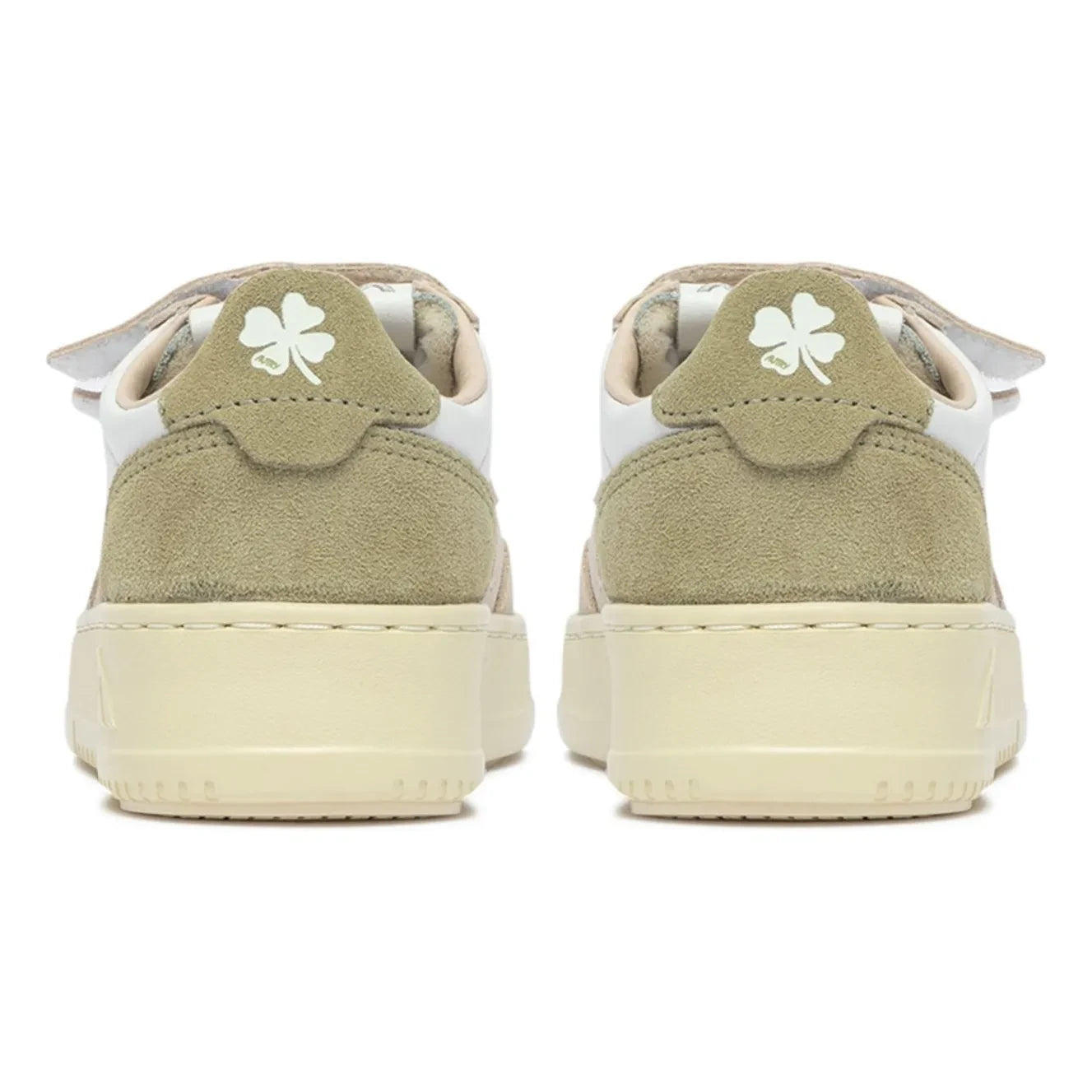 Autry - Kids Kidstripes Low Tricolor Wildleder-Sneaker | Hellkhaki