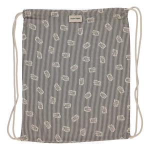 Poudre Organic - Rucksack mit rosa Blüten | Grau