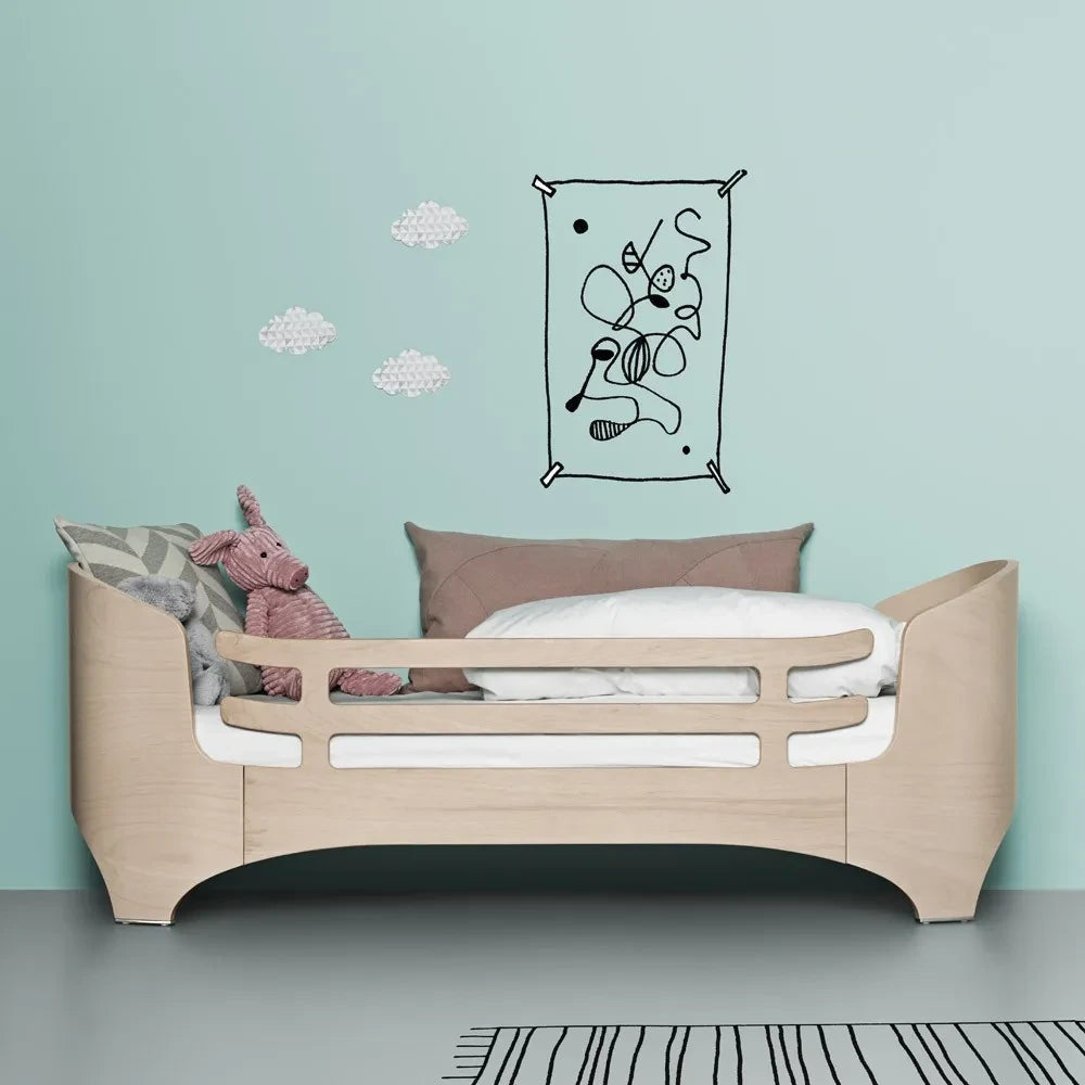 Leander - Juniorbett Sicherheitsgitter | Beige limed