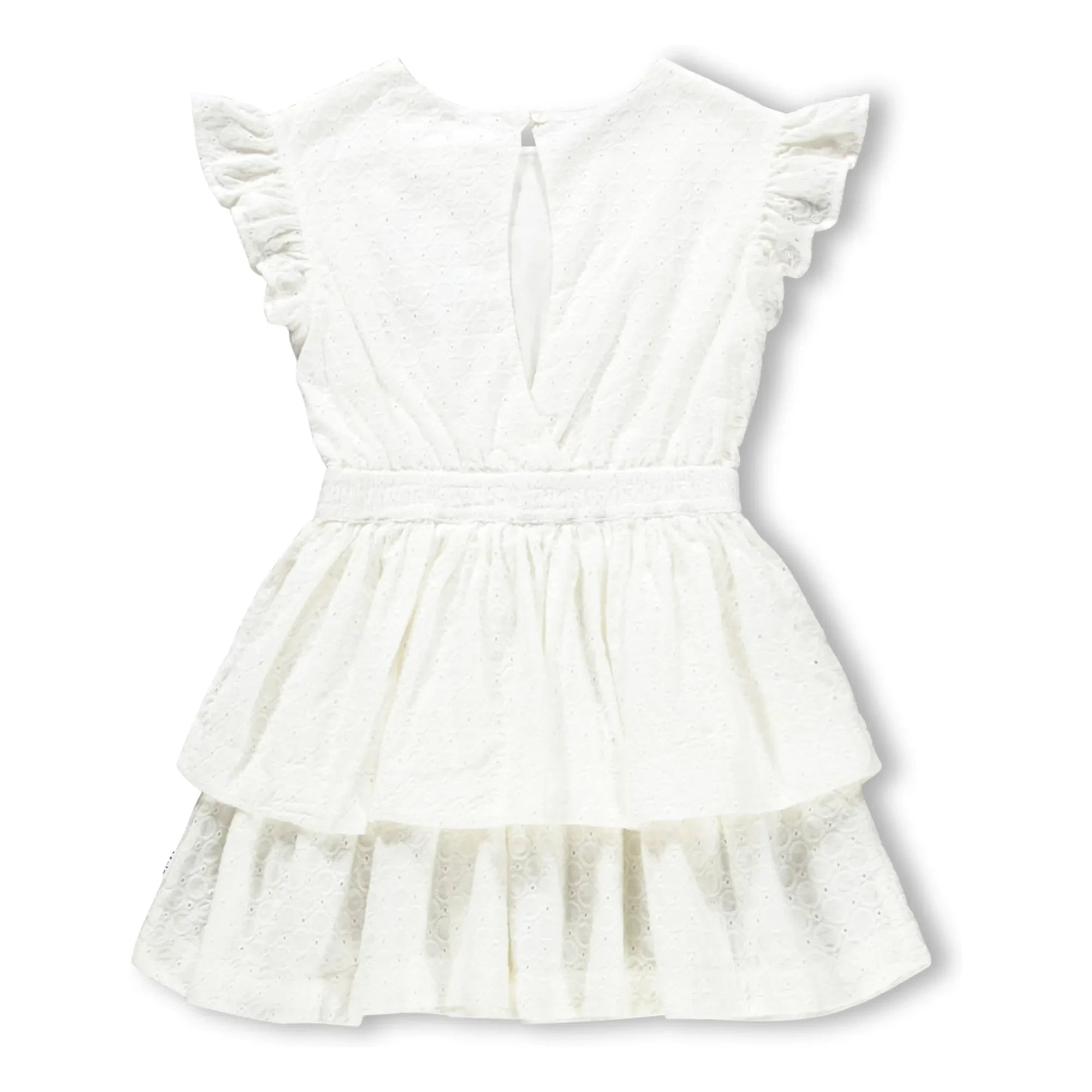 Molo - Carma Bio-Baumwollkleid mit Rüschen | Weiß