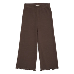 Copenhagen Colors - Modalhose mit weitem Bein | Dunkelbraun