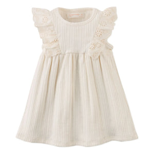 Gingersnaps - Elowyn Besticktes Rüschenkleid | Ecru
