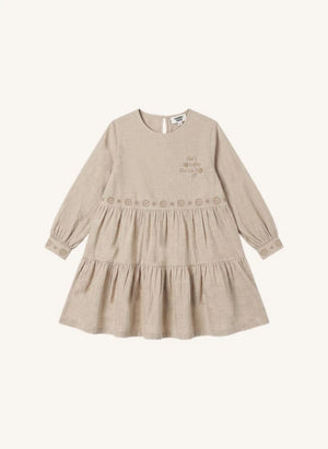 Hundred Pieces - Esperas Etoiles Kleid | Beige