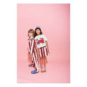Wynken – Kurz geschnittenes Katzen-T-Shirt aus Bio-Baumwolle | Ecru
