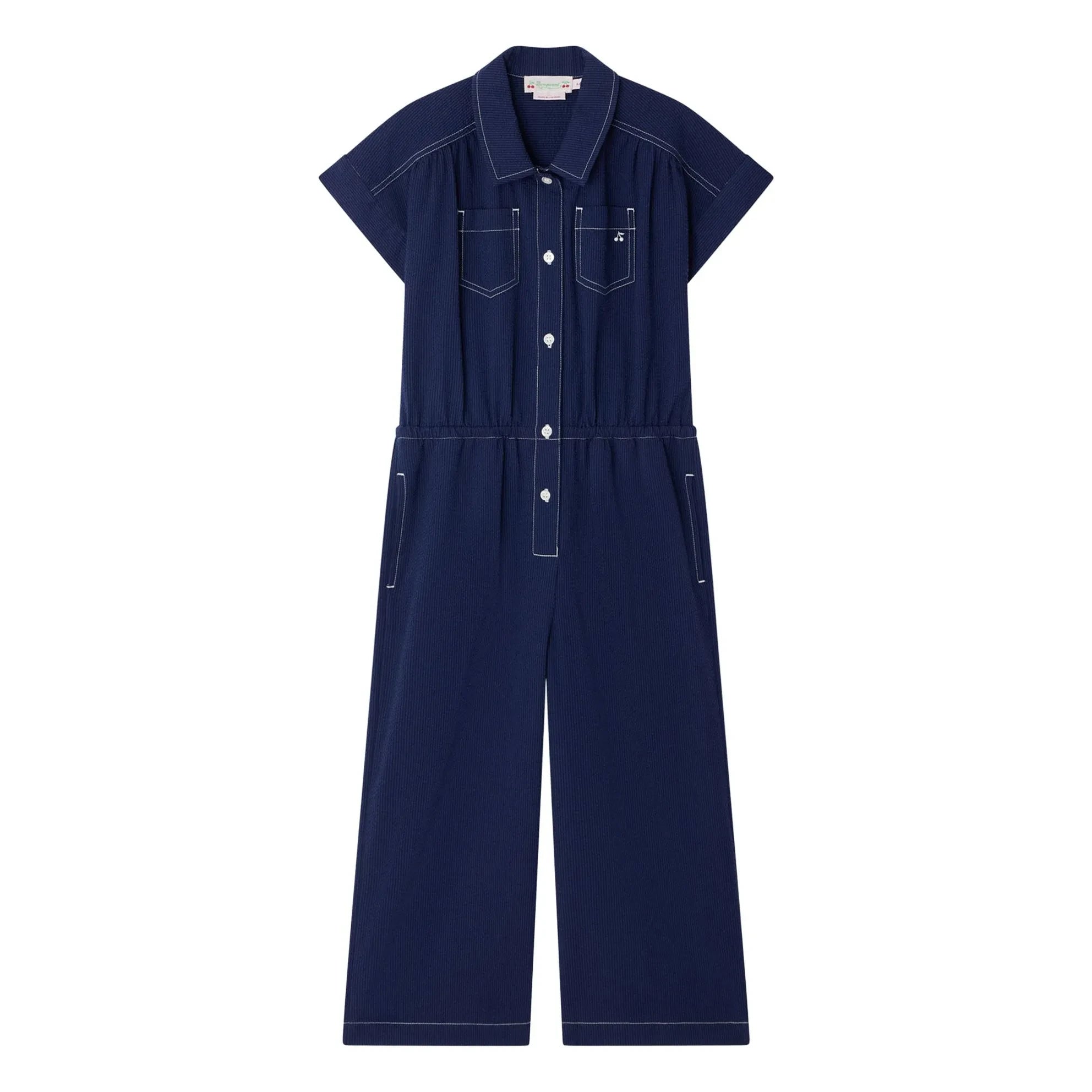 Bonpoint - Denim Lania Bio-Baumwoll-Overall | Indigo blau