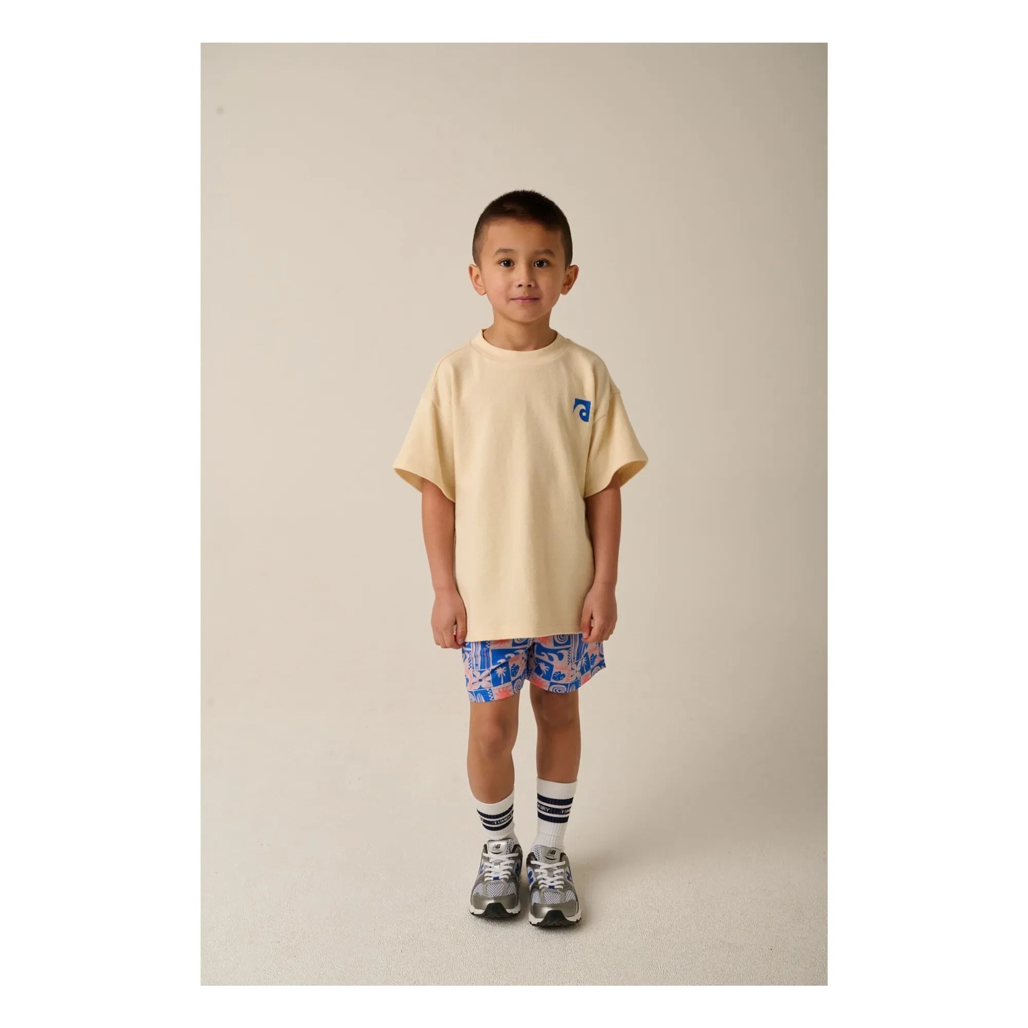 Tumble N'Dry – Badeshorts Santos aus recycelten Fasern | Blau