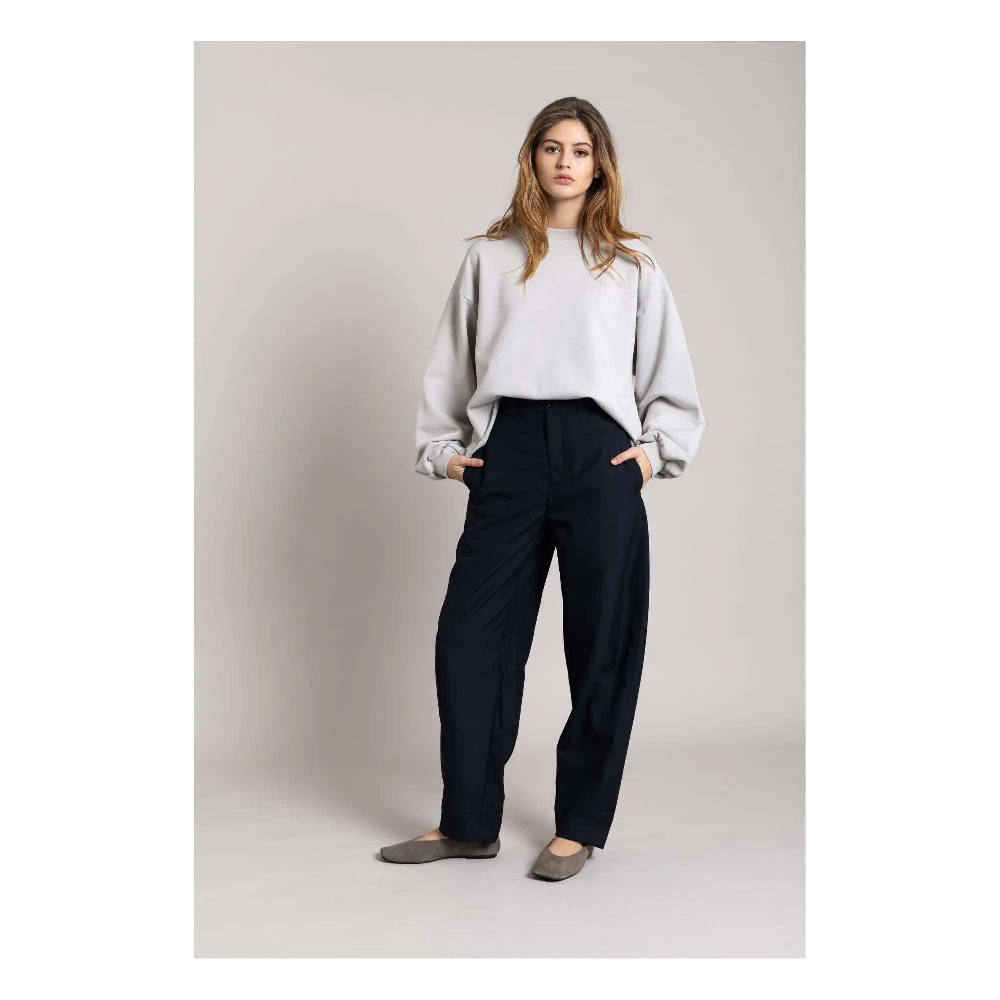Smallable Woman - Bria Bio-Baumwoll-Sweatshirt | Perlgrau
