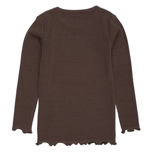 Copenhagen Colors - Modal Herz T-Shirt | Dunkelbraun