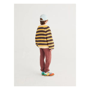 Bobo Choses - Bobo Choses Gestreiftes T-Shirt | Hellblau