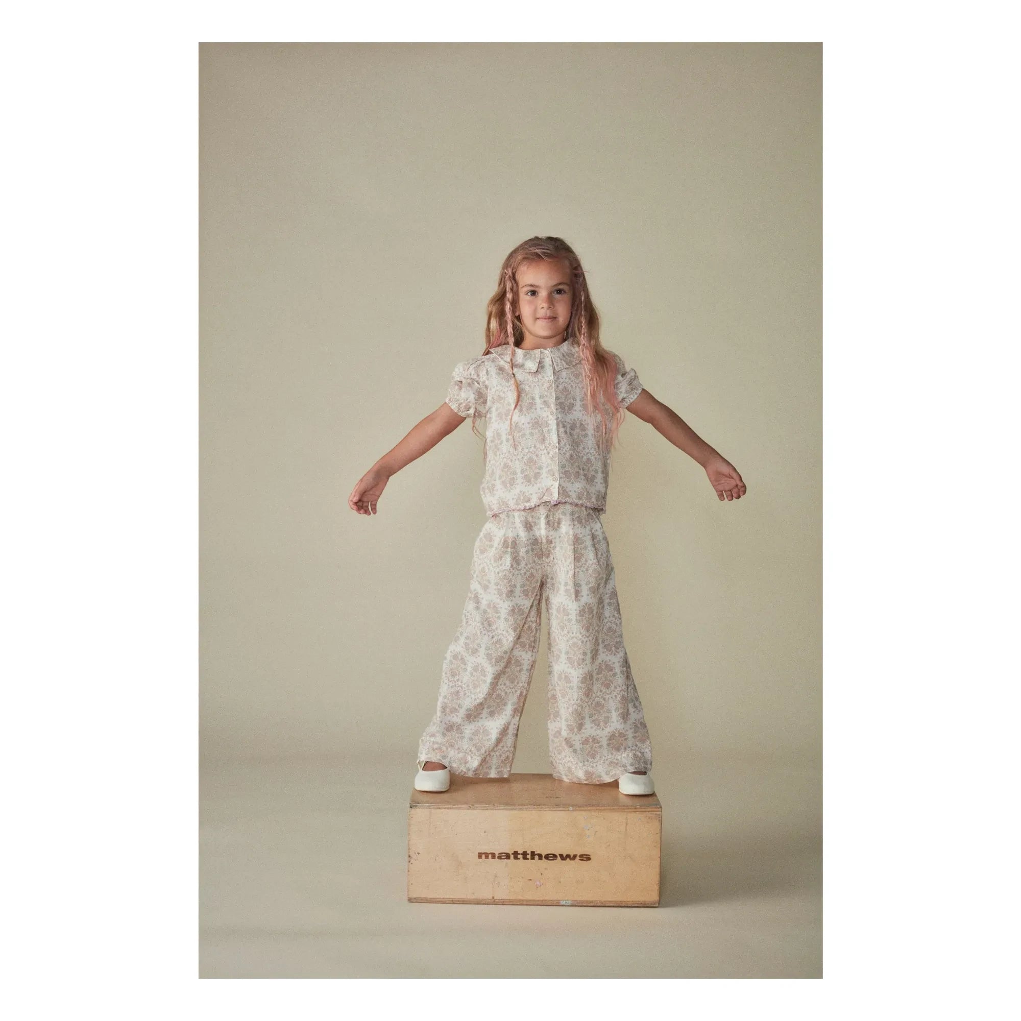 Coco au Lait - Geblümte Bluse Bio-Baumwolle | Ecru