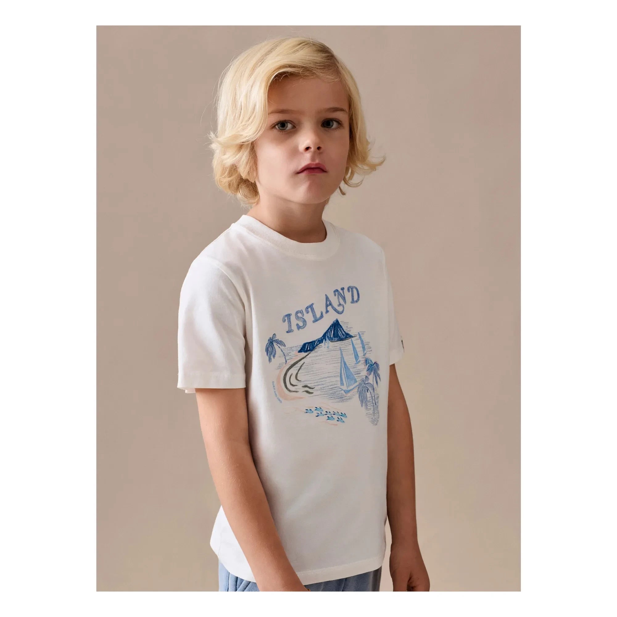 Bonpoint - Thibald Bio-Baumwoll-T-Shirt | Ecru