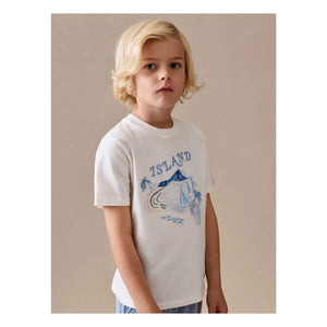 Bonpoint - Thibald Bio-Baumwoll-T-Shirt | Ecru