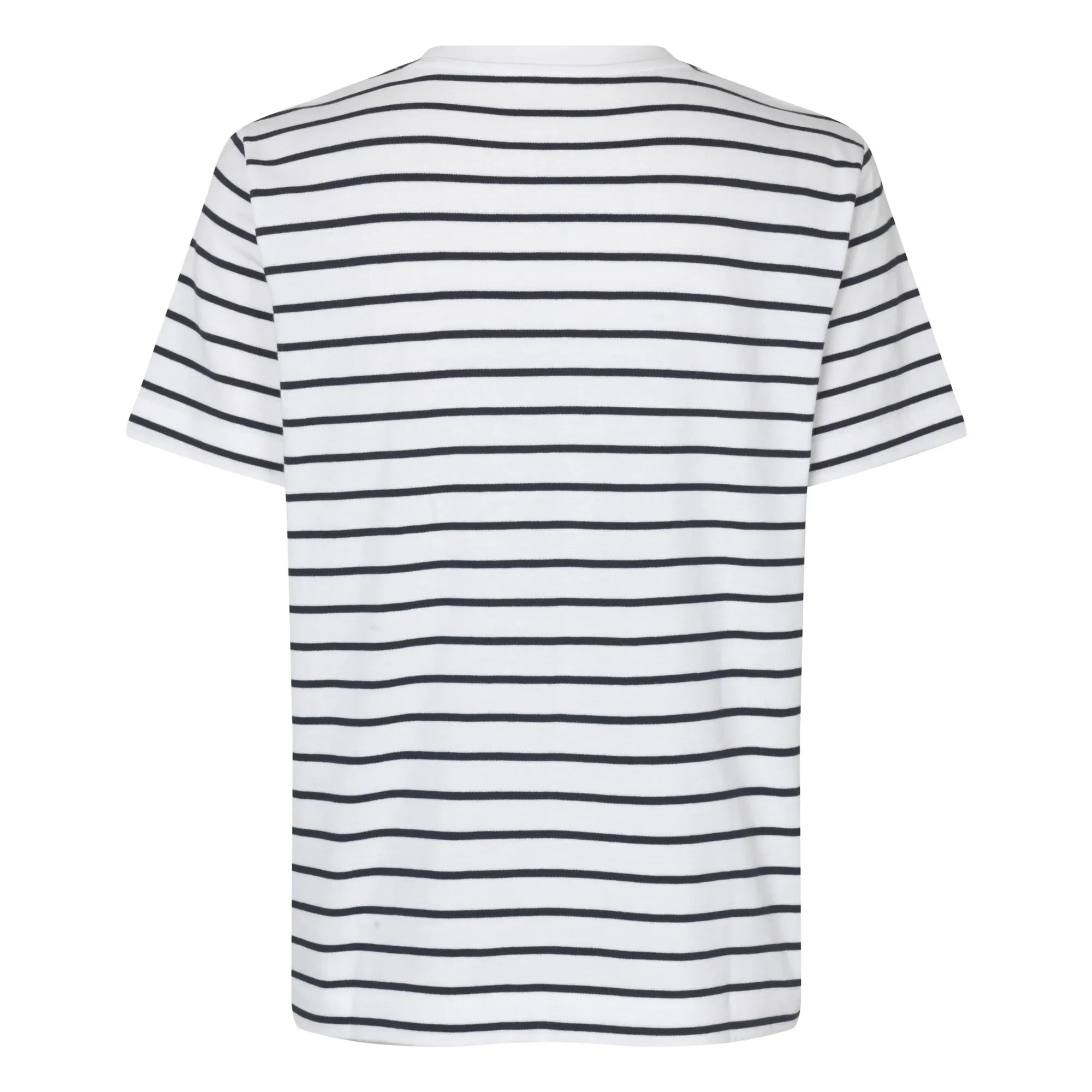 Samsoe Samsoe - Camino Gestreiftes Bio-Baumwoll-T-Shirt | Weiß