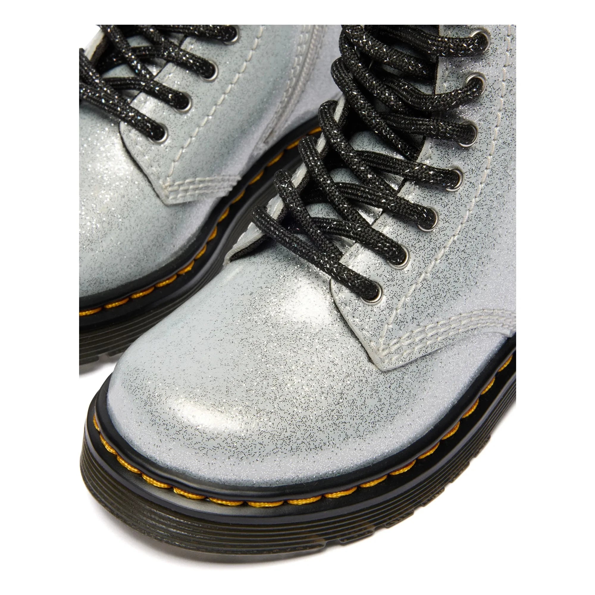Dr. Martens – 1460 J Glitter Stiefel | Silber