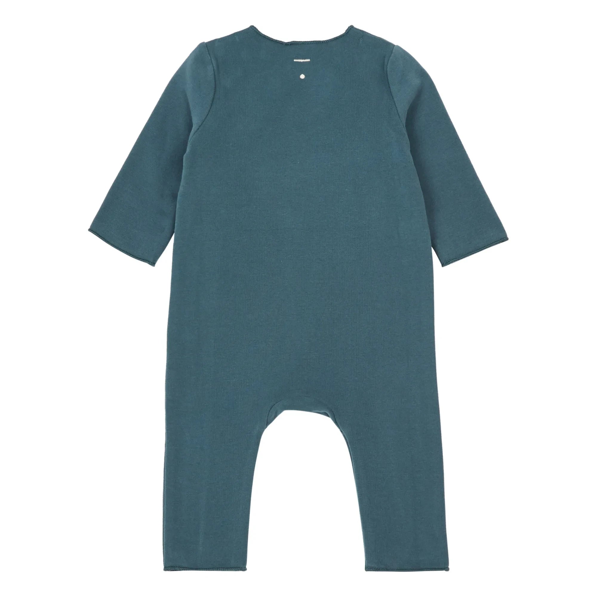 Gray Label – Langärmeliger Schlafanzug aus Bio-Baumwolle | Peacock Blue