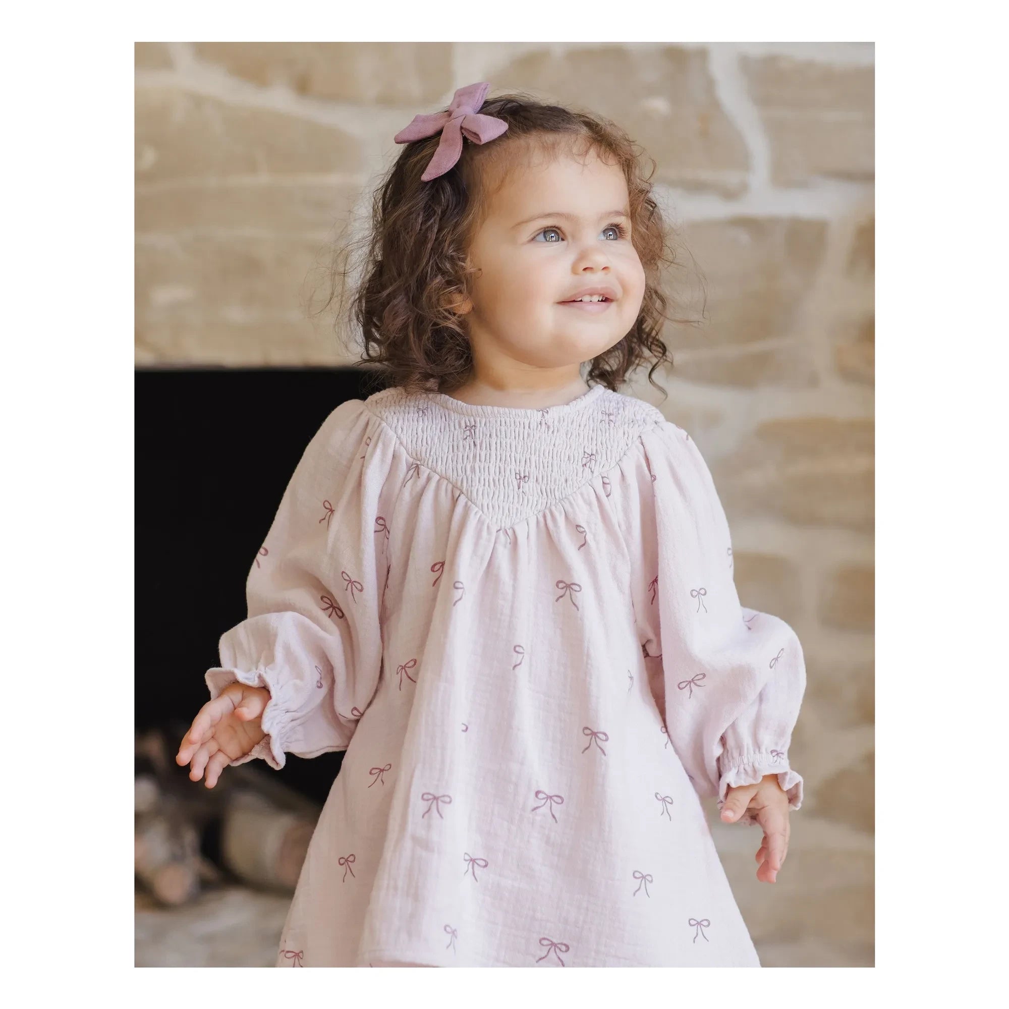 Quincy Mae - Organisches Baumwoll-Musselin-Knotenkleid | Flieder