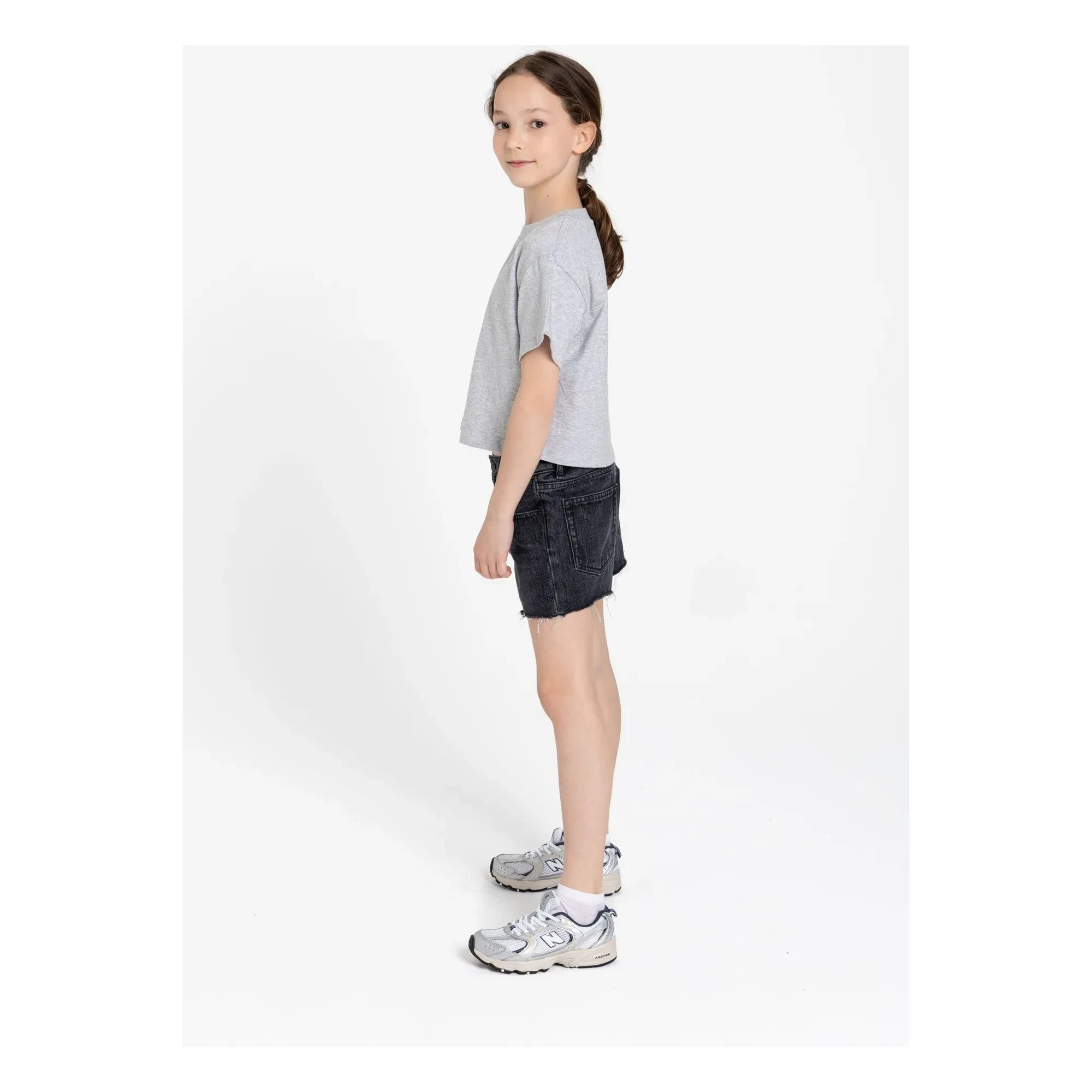 Finger in the nose – Jeans-Eva-Shorts | Jeansgrau