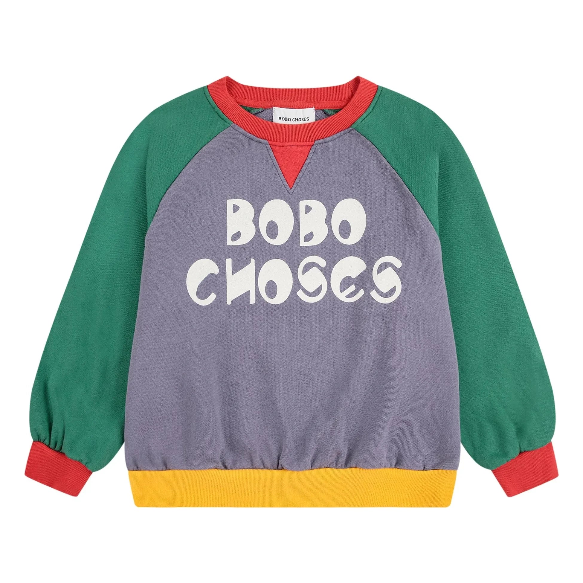 Bobo Choses - Sweatshirt aus Bio-Baumwolle mit Farbblock | Mauve