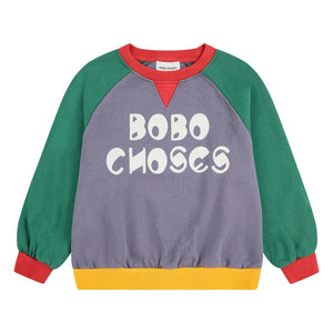 Bobo Choses - Sweatshirt aus Bio-Baumwolle mit Farbblock | Mauve