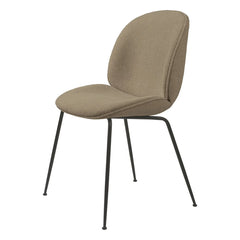 Gubi - Beetle Sandalye, Açık Bukle Döşeme, Siyah Taban - GamFratesi | Taupe brown