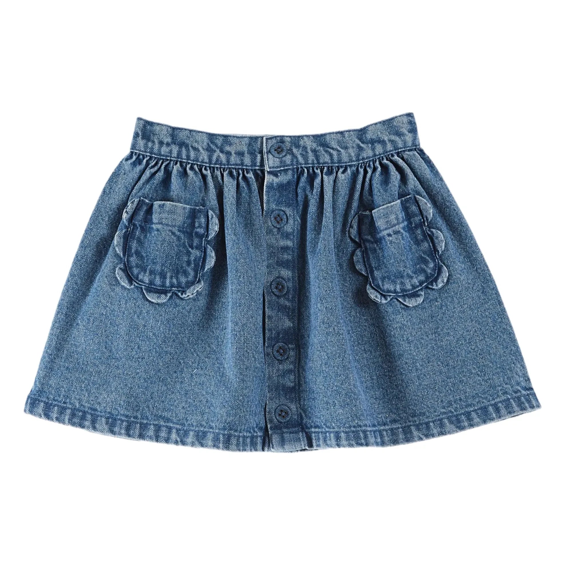 Emile et Ida - Jeansrock mit Blumenmuster