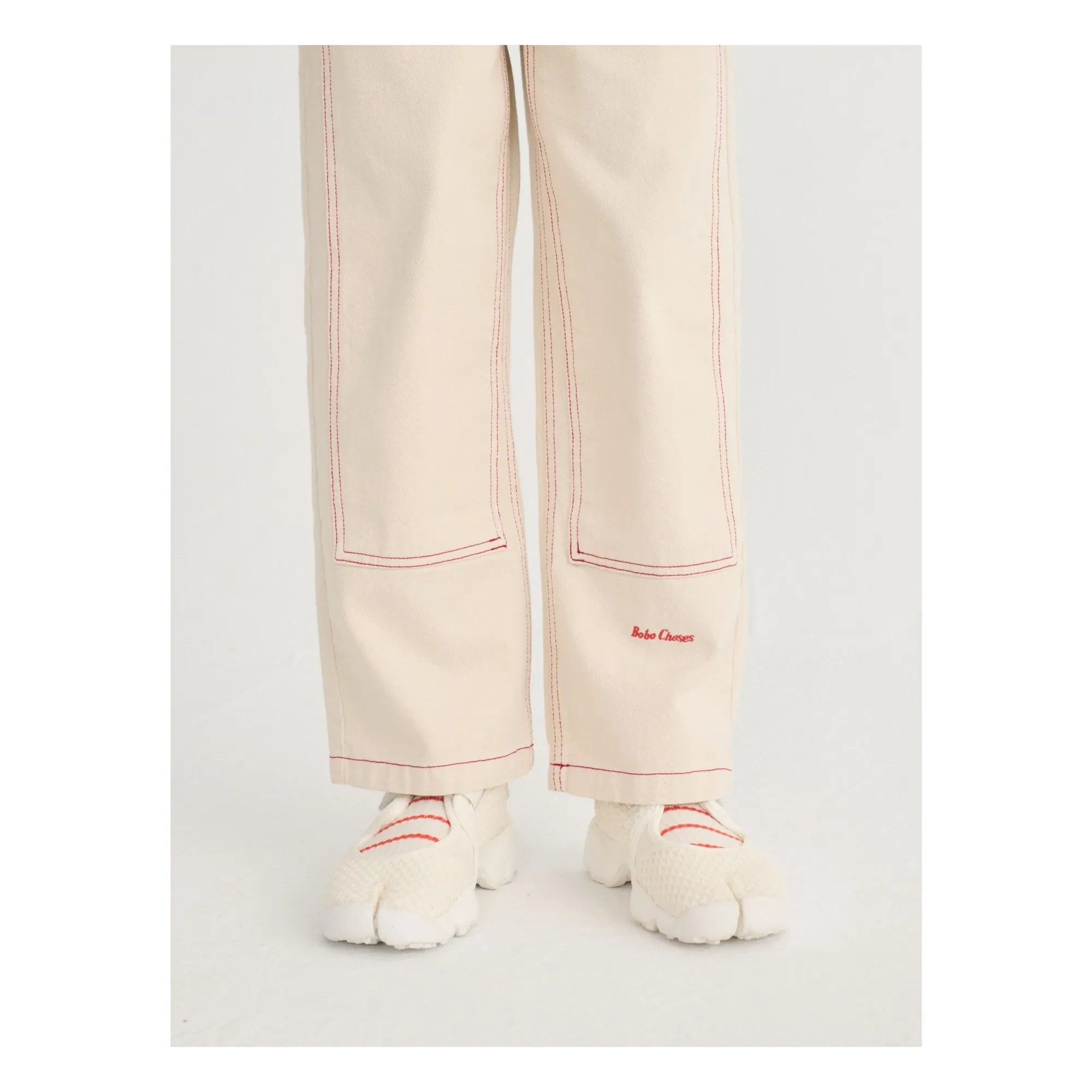 Bobo Choses - Organische Baumwoll-Twill-Panelhose | Weiß