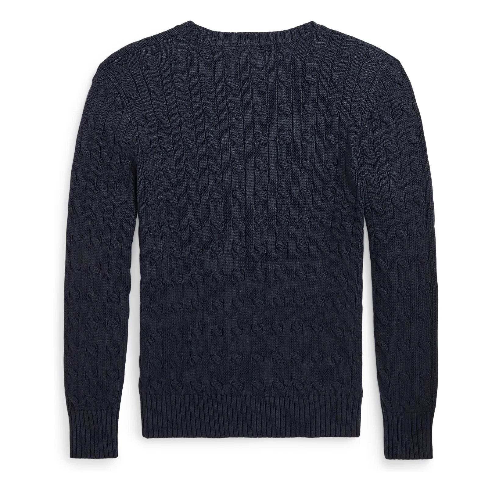 Ralph Lauren - Zopfmusterpullover mit Logo | Marineblau