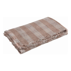 Maison de Vacances - Gewaschenes Leinen Vichy Cottage Plaid | Nude